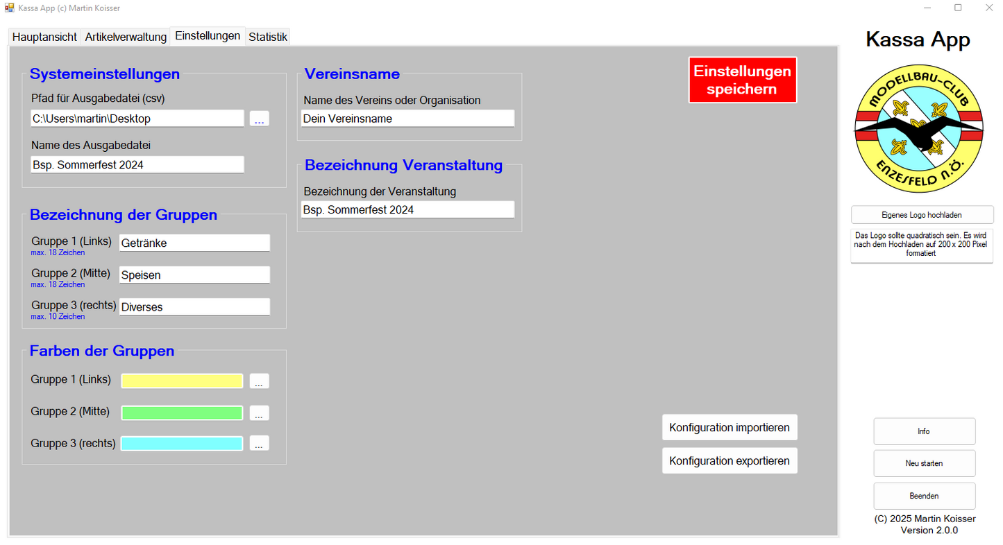 Kassa App für Vereine