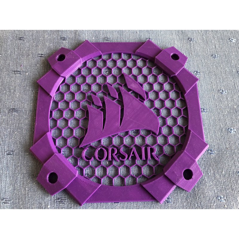 Lüfter Abdeckgitter mit Corsair Logo - Lochkreis 150 mm