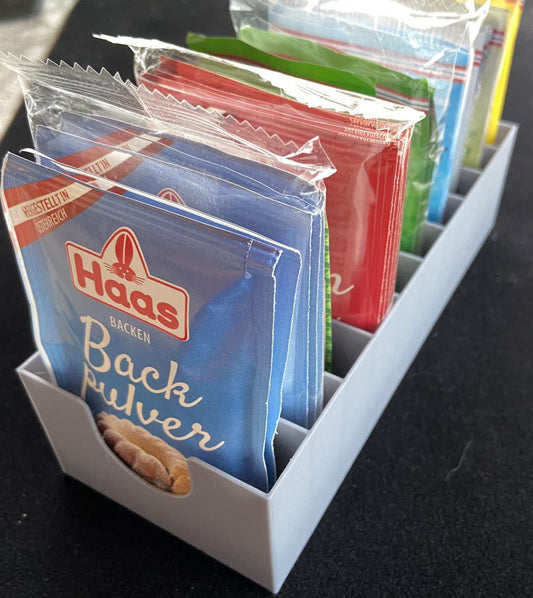 Organzier für Backpulver, Vanillezucker,.....