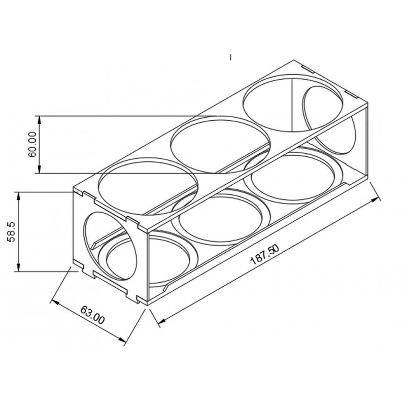 Gewürzeständer für 58mm Dosen (z.B. Stayspiced,....)