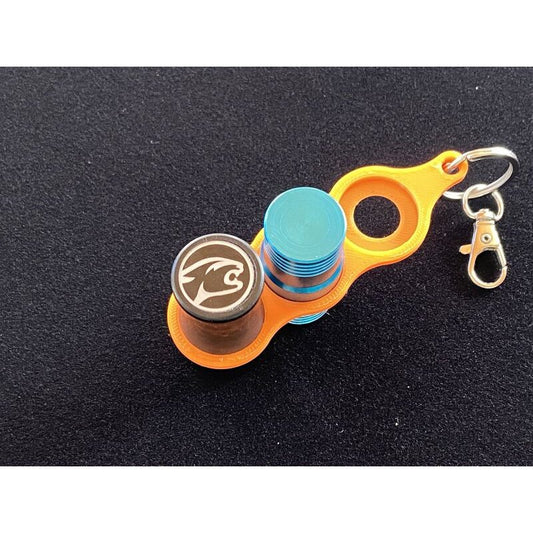 Halterung für Gewindeschoner inkl. Schlüsselring und Karabiner (3D Druck)